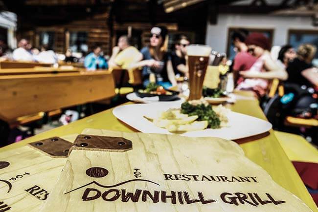 Downhill Grill Eating and drinking in Obergurgl-Hochgurgl ski resort Ötztal valley Tyrol