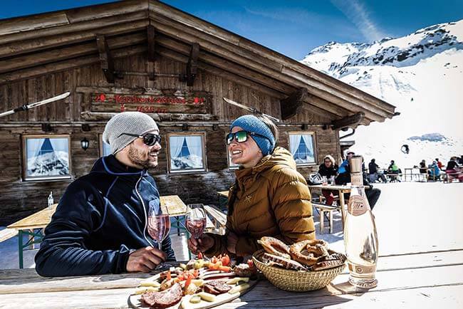 Kirchenkarhütte Eating and drinking in Obergurgl-Hochgurgl ski resort Ötztal valley Tyrol